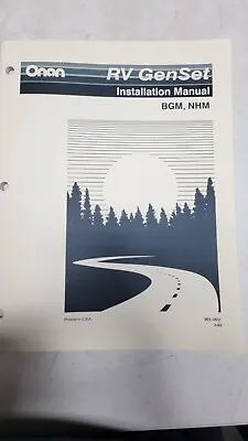 Onan Bgm Nhm Rv Genset Installation Manual • $19.95