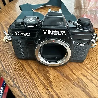 Minolta X-700 Black SLR 35mm Film Camera Body Only - AS IS • $24.99