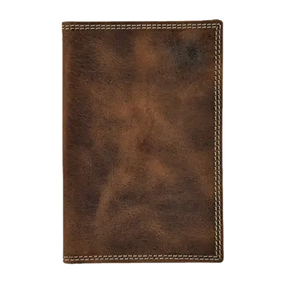 Justin Men's Low Profile Rodeo Brown Leather Wallet 2005798W10 • $24.97