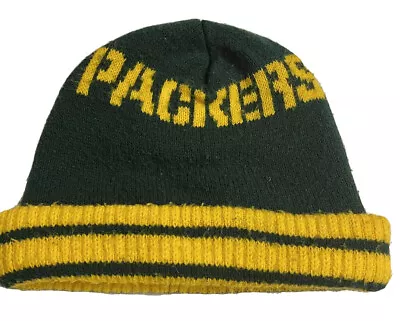 Vintage 1980s NFL Green Bay Packers Winter Knit Hat Beanie  • $19.99