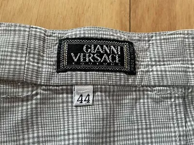 Vintage Gianni Versace Pants Womens 44 US - Gray Plaid • $45