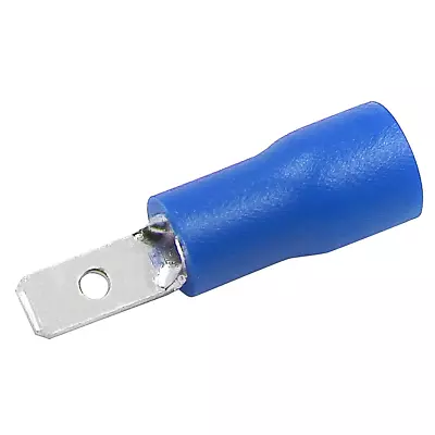 0.11  Blue Male Insulated Spade Wire Connector Electrical Crimp Terminal 16-14 A • $9.73