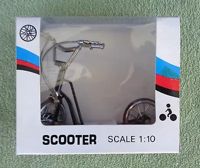 Mytek Scooter- Die Cast 1:10 Scale- Black Silver White- # MY-0065- NIB • $14.99