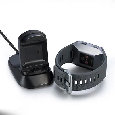 Charging Cradle Dock Stand Holder USB Cable Charger For Fitbit Ionic Smart Watch • $13.99