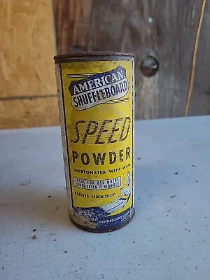 Vintage American Shuffleboard Speed Powder Tin Cans Never Opened • $10