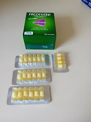 £25 • Buy Inhalator Nicorette Cartridges X 24 15mg Quit Smoking Suitable For Heavy Smokers
