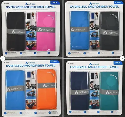 Activcool Oversized Beach Swimming Sport Microfiber Towel XL 30 X60  1 Pkg Of 2. • $9.99