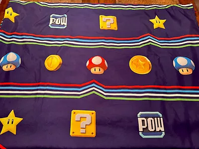 Super Mario Brothers Kids Twin Flat Bed Mattress Sheet  • $14