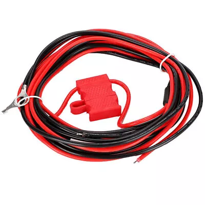 HKN4137A ABS   Metal Power Cord With Buckle For MOTOROLA Mobile Radio Black Red • $12.84
