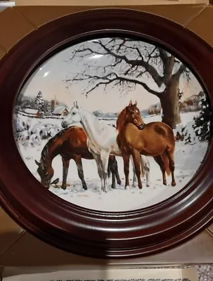 4x SPODE Noble Horse Christmas Plate Collection By Susie Whitcombe • £18