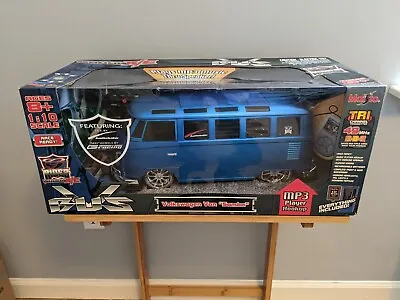 Maisto Volkswagen Lowrider Van Samba 1:10 RC Radio Control VW Bus Audiobahn NEW! • $175