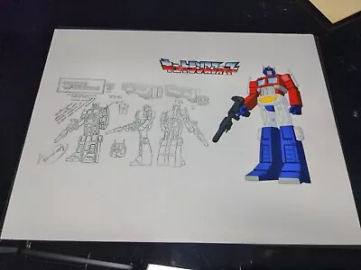 Transformers Animation Cel Print Concept Publicity Optimus Prime Takara Art F • $14.95