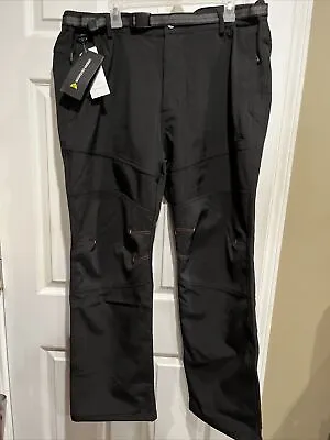 Urban Outdoor XL Black Men's Fleece Lined Work Pants • $25.99