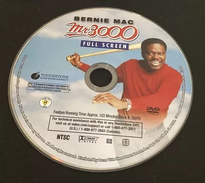 Mr. 3000 Full Screen DVD Bernie Mac ***Disc Only*** • $5.85