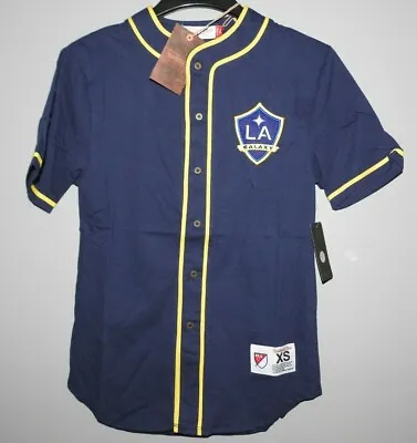 MLS Mitchell & Ness Blue LA Galaxy Soccer Jersey New Mens $65 • $19.99