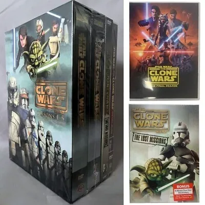 STAR WARS THE CLONE WARS COMPLETE SERIES COLLECTORS EDITION 1-7(DVD25-Disc) • $49.98