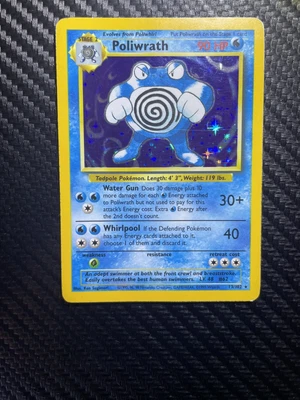 £10.50 • Buy 🔥 Poliwrath 13/102 🔥 Original Base Set Holo Rare Pokemon Card WOTC 1999