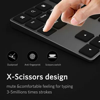 For Apple Mac-book Wireless Bluetooth 34 Key Numeric Keypad Number Pad Keyboard丨 • $40.43