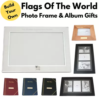 Flags Of The World Photo Frames & Photo Albums Personalised • £19.99