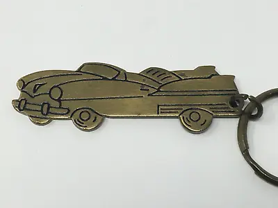 Vintage Convertible Car Metal Keychain Automobile Key Ring Accessory • $19.95