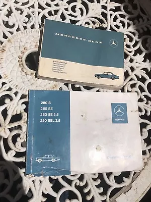 Vintage Mercedes Benz 1967 Model 280s 280se 280se 3.5 280sel 3.5 Owners Manuals • $13.05