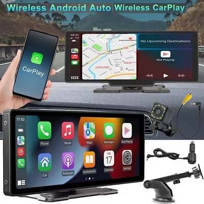 10.26  Touch Screen Dash Camera Wireless Car Play Android Auto GPS Car Recorder • $122.89