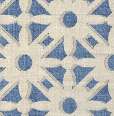 Magnolia Home Fabric Nola Yacht  Cotton Duck  Print  Drapery Upholstery  • $9.99
