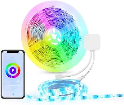 HBN Smart LED Strip Lights 16.4ft WiFi RGB， Work With Alexa，Google Assistant • $13.99