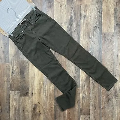 VINCE Olive Green 5 Pocket Skinny Jeans Womens Size 26 Stretch • $7.99
