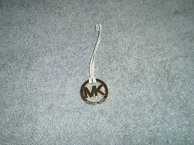 Michael Kors Gold Tone Beige Leather Hang Tag • $12.99