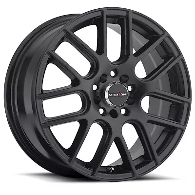 16x7 Vision 426H Cross Matte Black Wheels 5x112 (38mm) Set Of 4 • $526.96