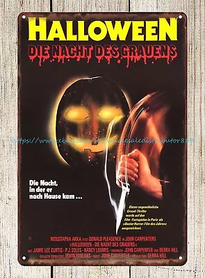 1978 Horror Movie Tin Sign Wall Posters For Bedroom • $18.92