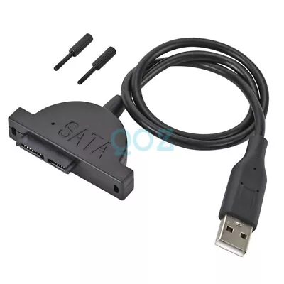 $9.22 • Buy USB 2.0 To Mini SATA 7+6 13Pin Adapter Cable For Laptop CD/DVD Slimline Drive