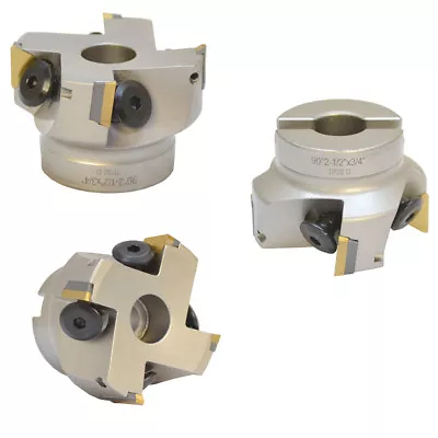 $69.77 • Buy 2-12 X 3/4 Inch Indexable Face Mill W/ Carbide Shims Use TPG32 Insert 90 Degree