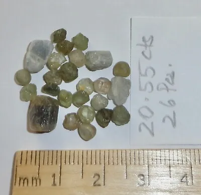 20.55 Ct 26 Pcs Mine-direct UNTREATED Rough Montana Sapphire Gemstones • $26.99