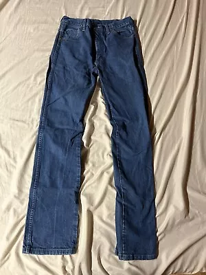 WRANGLER 936PWD PREWASHED COWBOY CUT SLIM FIT BLUE JEANS MEN'S SIZE 32x34 Stains • $20