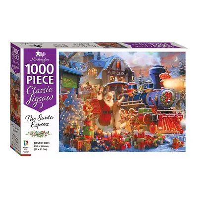 Mindbogglers Santa Express 1000-piece Christmas Jigsaw Puzzle Kids Play Toy • $22