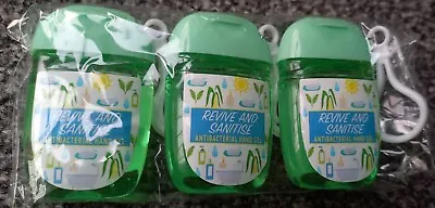 Hand Sanitizer Keyring Clip-on Pack Of 3 X 30ml New • £2.45