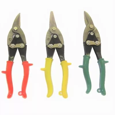 3-Pc 10  Aviation Tin Snips Sheet Metal Cut Heavy Duty Shear Scissors • $24.99