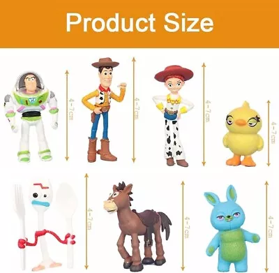 Toy Story Cake Toppers Figures Kids Birthday Decoration Fondant Kids Buzz Woody • £10.99