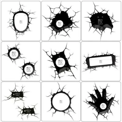 £83.92 • Buy 3D Deco Light FX Avengers Replacement Crack Wall Sticker Marvel