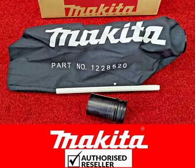 Genuine Makita Dust Bag+Nozzel  BLS713 BLS820 DLS110 DLS111 DLS211 DLS713 LH1040 • £17.96