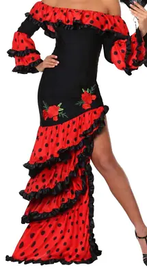 Women's Spanish Senorita Mexican Dancing Dress Costume SIZE S (with Defect) • $49.99