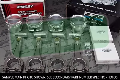 CP Pistons Manley I Beam Rods RSX K20 K20A K20A2 K20Z K20Z1 9.0:1 87mm • $1794.46