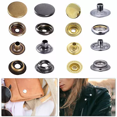 20mm Heavy Duty Press Studs Snap Fasteners Poppers Buttons Leather Jacket Coats • £20.99
