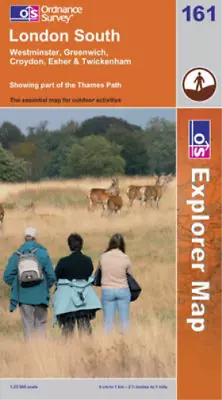 London South (Explorer Maps) (OS Explorer Map) Ordnance Survey Used; Good Book • £4.14