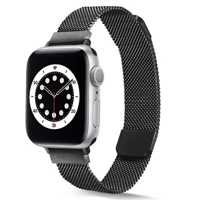 $16.39 • Buy Magnetic Stainless Steel Mesh Metal Band Strap For Apple Watch Series 7 41/45mm