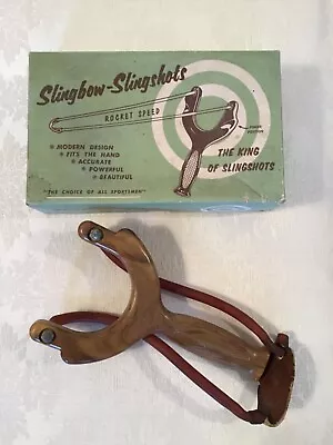 Vintage 50's Weber Sling Bow Slingshot Original Box Plastic Composite Slingbow  • $35.99