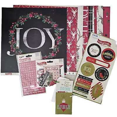 My Mind's Eye Sleigh Bells Ring Christmas Paper Lot • $14.99