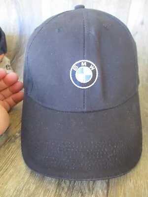 BMW Lifestyle Strapback Hat Cap Black Adjustable Logo Adult VTG RARE #21 • $7.99